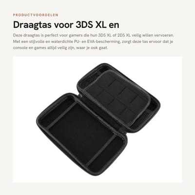 Dailygoods- Draagtas Waterdicht - Harde Beschermhoes - Draagbare Tas - 8 Gameslots - Polsband - Duurzaam Roestvrij Staal - Gamecase