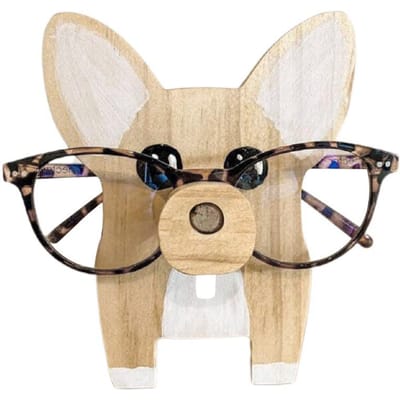 Corgi Brillenstandaard Houten Ornamenten Kerstcadeau Bureau Decoratie Kunstwerk Woonkamer