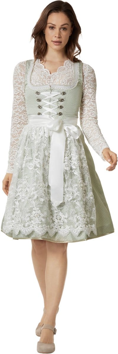 dressforfun - Vrouwenkostuum midi-dirndl Klara - 36 - Verkleedkleding Oktoberfest - Duitse Jurk - Feestkleding - Klederdracht - Feest - Partykleding