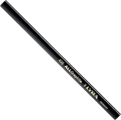Lyra 4362103 allgraphite 436 potlood Timmermanspotlood zwart