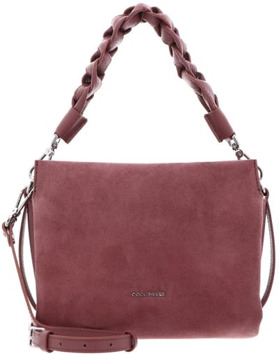 COCCINELLE Leren handtas schoudertas Boheme Handbag Suede Grainy Leather Wint. Rose / W. Ros oud roze