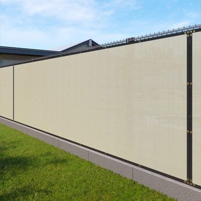 Privacy Scherm Hek - Windscherm Tuin - Privacy Creëren - Hoge Dichtheid Polyethyleen - 3'8" x 37' - Effengroen