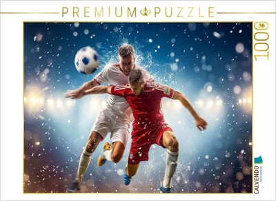 Legpuzzel Voetbal - 1000 Stukjes - Ontspanning Thuis - AI en Photoshop Creatie - 64 x 48 cm