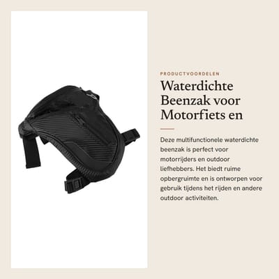 Dailygoods- Brommer Tas Waterdicht - Heuptas Dames - Heuptas Heren - Heuptas Wandelen - Heuptasje Kind - Imitatie Koolstofvezel