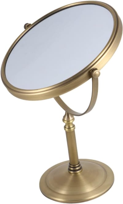 Make-up Spiegel - Tafelspiegel Vergrotend - Snel Opfrissen - Dubbelzijdig Vergroting - 8 Inch Formaat - Zoals Getoond