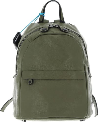 Gabs Leren Rugzak Anita TG Ruga Stitching Black Backpack Salice Kaki