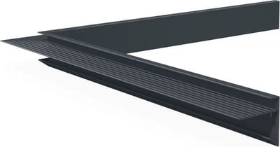 Wovar Daktrim Antraciet Aluminium Binnenhoek 4.5 x 4.5 x 40 cm | Per Stuk