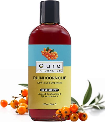 Duindoornolie 100ml | Biologisch | 100% Puur & Onbewerkt | Seabuckthorn | Duindoorn Olie voor de Huid, Haar en Lichaam | Huidolie | Haarolie