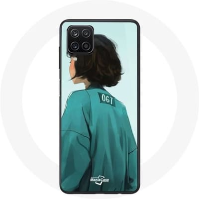 Samsung Galaxy A12 hoesje Inktvis Game Kang Sae Byeok nummer 067 art