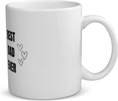 Akyol - best dad ever koffiemok - theemok - Vader - papa - vaderdag - cadeau - verjaardag - opa - 350 ML inhoud