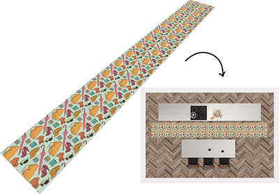 Keukenloper - Keukenmat - Kleren - Paraplu - Seizoenen - Design - 400x50 cm - Keuken vloerkleed