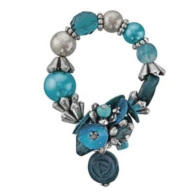 Behave - Armband - Elastisch - Blauw Petrol