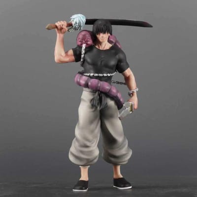 Nieuwe Jujutsu Kaisen Staande Houding Fuhei Shuer Handheld Model Zen Academie Shuer Desktop Collectie Ornament Verjaardagscadeaus 21cm black