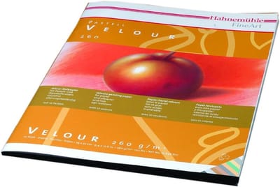 Velours Papier Blok Wit - 10 Vellen Kwaliteitspapier Voor Pastel en Oliepastel