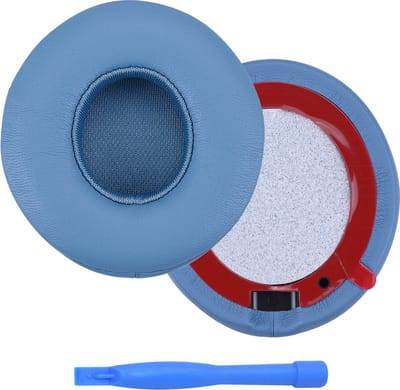 Vervangende Oorkussens voor Beats Solo 4 Wireless Hoofdtelefoon van MMOBIEL – Memory Foam en Protein PU Koptelefoon Oorkussens - Noise Isolation Hoofdtelefoon Earpads – Blauw