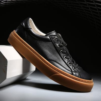 Nieuwe Herenschoenen Leer Luxe Witte Sneakers Trendy Comfortabel Casual Dikke Zool Oxford Schoenen Ontwerp Moccasin Heren 42