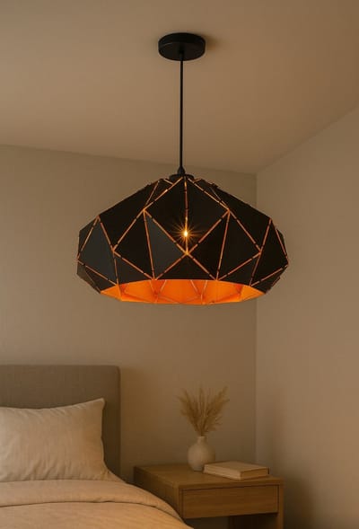 Moderne geometrische hanglamp voor de gang, slaapkamer, keuken, zolder en woonkamer.