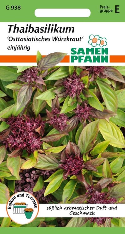 Thaise basilicum - basilicumzaden, kruidenzaden, specerijenzaden