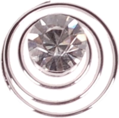 Curlie zilver met strass steentjes