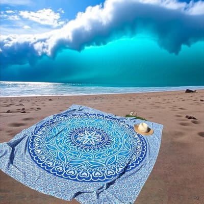 Dun laken - zomer laken - dunne sprei - Duurzaam katoen - Mandala - 210x220