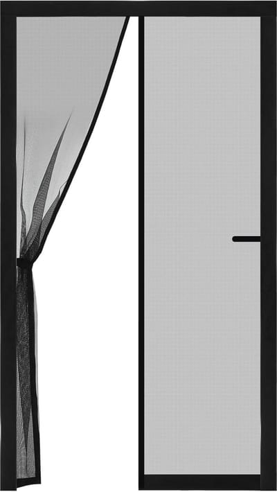 Magnetische hordeur 80 x 200 cm - zelfdichtend, heavy duty, handsfree gaaswand voor insectenbescherming, huisdier- en kindvriendelijk