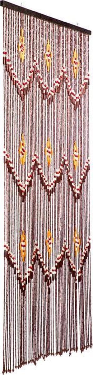 Jekra Vliegengordijnen - Vliegengordijn/deurgordijn houten kralen - Brasil 90x200cm