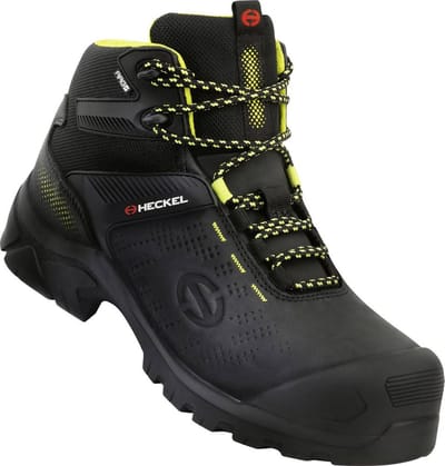 Heckel MACCROSSROAD 3.0 S3 HIGH 6731343 Hoge veiligheidsschoenen S3 Schoenmaat (EU): 43 Zwart, Geel 1 paar