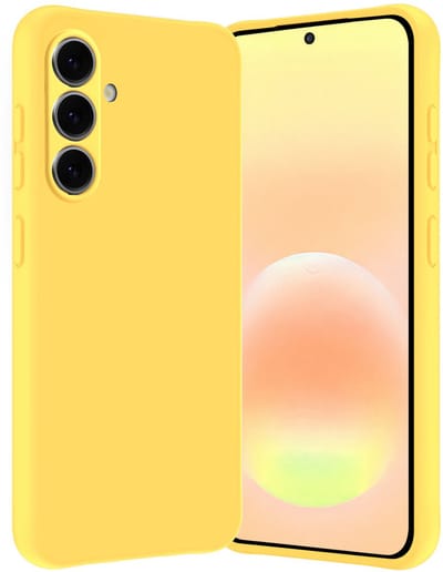 Hoes - Geschikt voor Samsung Galaxy A57 - Sterk & Shockproof - Hoesje Cover - Siliconen Case - Geel