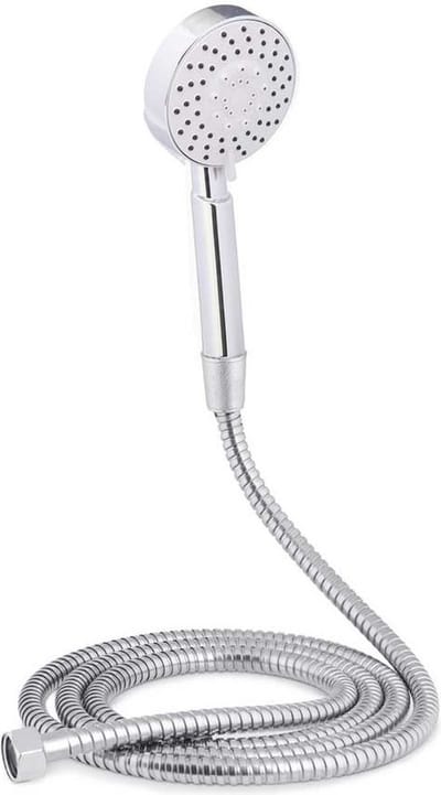 Berilo doucheslang en douchekop met 3 standen - 200 cm - universele aansluiting - zilver - badkameraccessoires