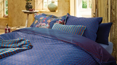 Pip Studio Alvida dekbedovertrek - Lits-Jumeaux - 240 x 200/220 cm - Donkerblauw