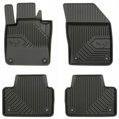 FROGUM No. 77 Rubberen Automatten - Geschikt voor VOLVO S60 III (vanaf 2018) - 4-delige set - TPE - Zwart