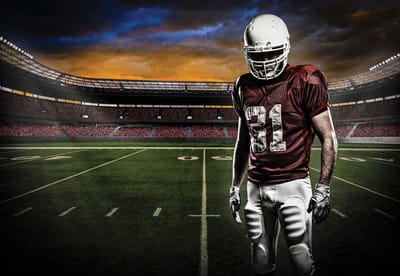 Fotobehang American Football Stadium | XL - 208cm x 146cm | 130g/m2 Vlies
