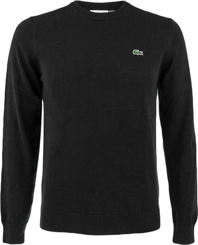 Lacoste herentrui katoen - O-hals - zwart