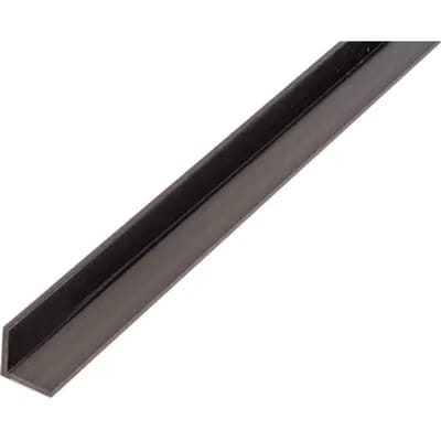 Alberts Hoekprofiel - Pvc Zwart - 10x10x1mm 1m