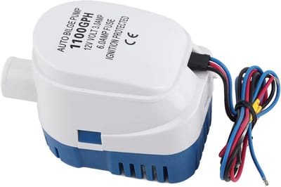 Dailygoody - Bilge Dompelpomp - Automatische Dompelpomp - Voor Drainage Bootvermogen - Blauw - Lenswaterpomp - 1100GPH - Geschikt voor Kleine Boot - D