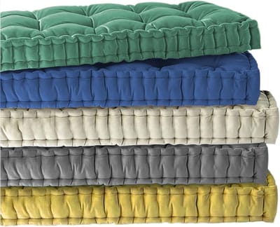 Bank Schommel Pads - Zitkussen - Comfortabel Zitten - Aanpasbare Grootte - 50 x 50 cm - Geel