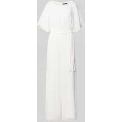 Jumpsuit van vloeiende stof met Strikceintuur