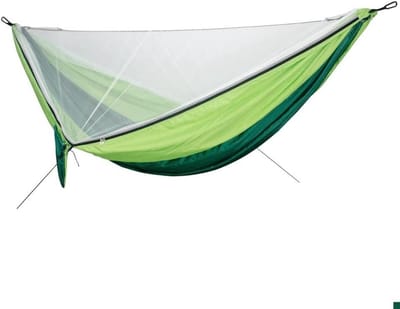 Dubbele Hangmat - Buiten Schommel - Ontspannen Buiten - Sterk Draagvermogen - 200x100cm - Geel