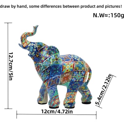 Creatief Formaat en Grootte Olifant Ornament Huis Woonkamer Wijnkast Kantoor Decoratie Kunst Hars Ambacht