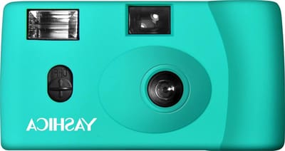 Snapshot Art Camera - Compact Camera Film - Foto's Maken - Jaren 80 Stijl - 200 Gram - Turkoois