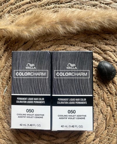 DUOPACK - Wella Color Charm Additive - 050 - Cooling Violet - Wella toner - Haartoner - Grey Hair - Granny Hair - Anti Yellow