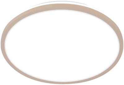 BRILONER Lana – LED Plafondlamp - plafonniere met indirect licht – neutraal witte lichtkleur – beige – Ø28cm