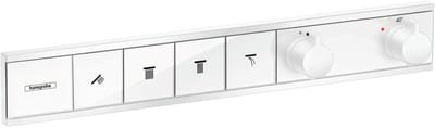 Hansgrohe RainSelect - Afbouwdeel voor inbouw douchethermostaat voor 4 functies, mat wit 15382700
