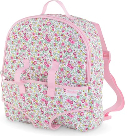 Rugzak voor Poppen 30 cm - Bloemenmotief, Ideaal voor Kinderen vanaf 3 Jaar