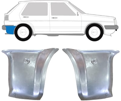 Reparatiepaneel achter hoek voor Volkswagen Golf 2 1982-1992 / Links + Rechts