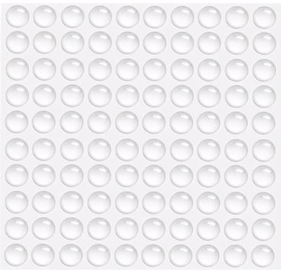 Dailygoods- Elastische Buffers 100 Stuks - Transparante Rubber Buffers - Zelfklevende Deurbuffers - Antislip Meubilair Pads - Geluidsdempingspads - Diameter 8 mm - Rubberen Bumpers