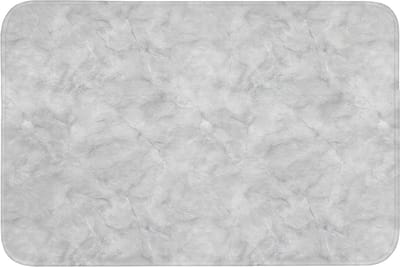 Badmat 90x60 cm - Antislip - Grijs - Marmer - Mat - Badmatten voor badkamer - Badkamermat - Douchemat - Badkamer mat