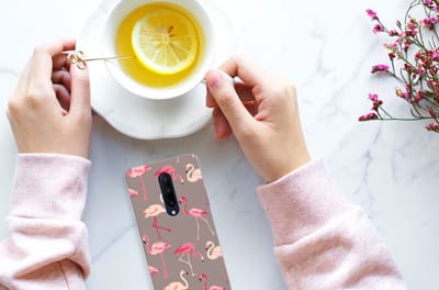 OnePlus 7 Pro TPU Hoesje Flamingo