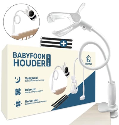 BabyfoonHouder - incl 3 bandjes - babyfoon - Flexibele Babycamera Beugel - Universele Houder Zonder Boren - Verstelbare Camerahouder Voor Babykamer