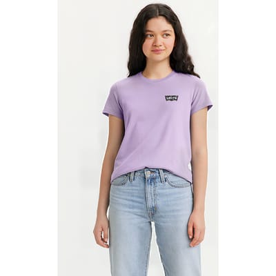 Levi's The Perfect Tee Parasail Paisley Bw Fill Maat: S | Tops Outlet | Dames
